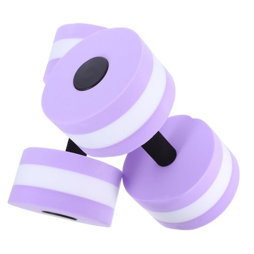 Toddmomy Water Resistance Aerobics Dumbbells 2pcs Eva Foam Dumbbells for Pool Exercises
