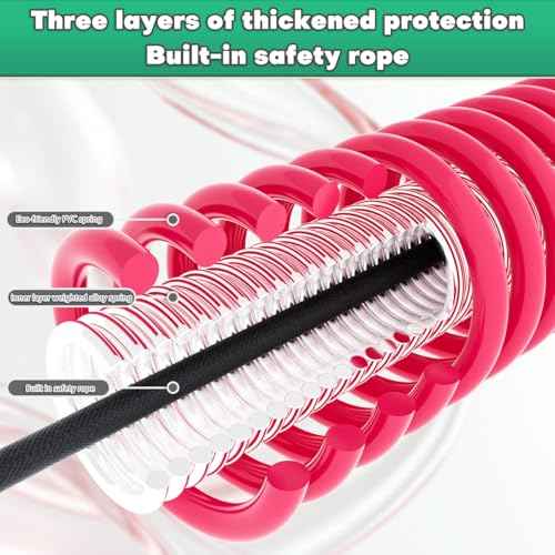 Weighted Soft Spring Hula Hoop for Adults,Soft Waist Friendly Design and Efficient Fat Burning, Suitable for Various Venues, Homes, Outdoor Activities, etc.