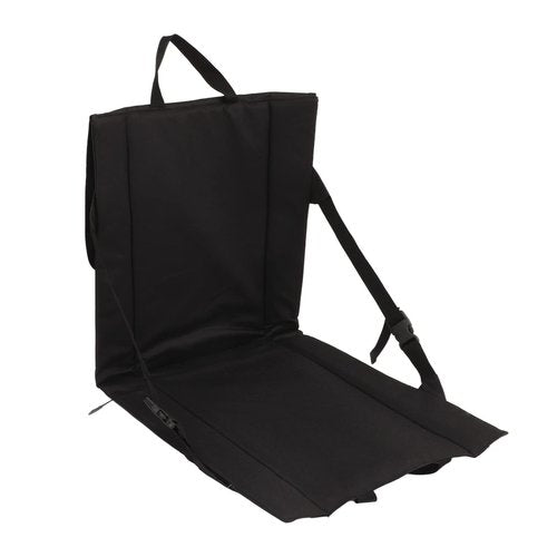 QERLONG Stadium SEAT Cushion Foldable Portable for Outdoor Black