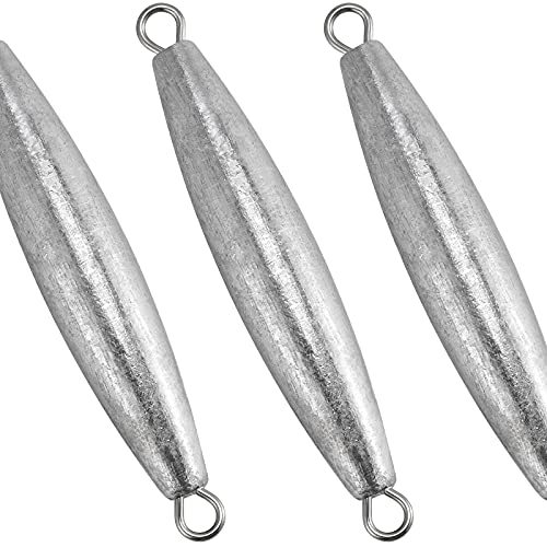 4oz Inline Trolling Lead Sinkers - Saltwater Fishing Weights 5 Pack