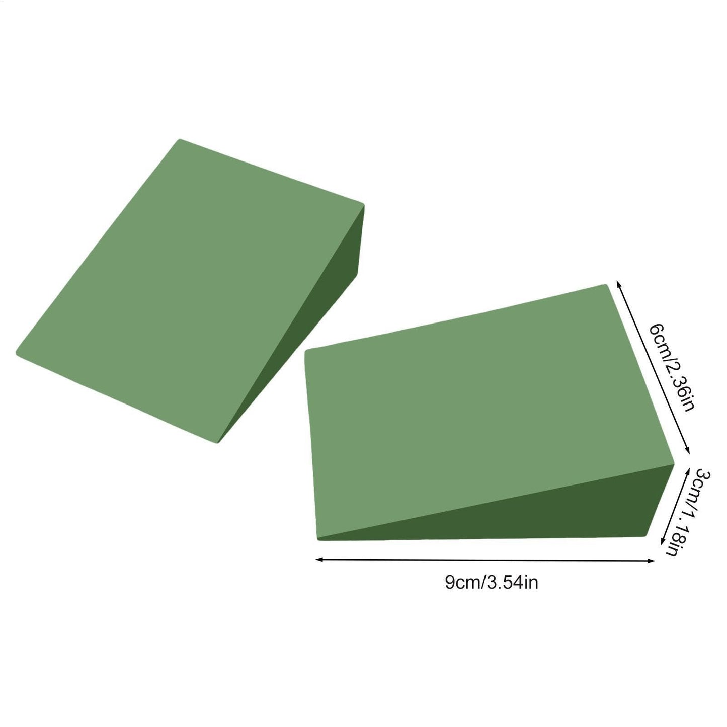 2 Pack Squat Wedge Blocks - Versatile Squat Wedge Block For Heel Elevated Squat, Slant Board For Calf Stretching, Anti-Slip Squat Ramps For Lower Body Strength, Ankle Knee Leg Stretcher, Yoga Blocks