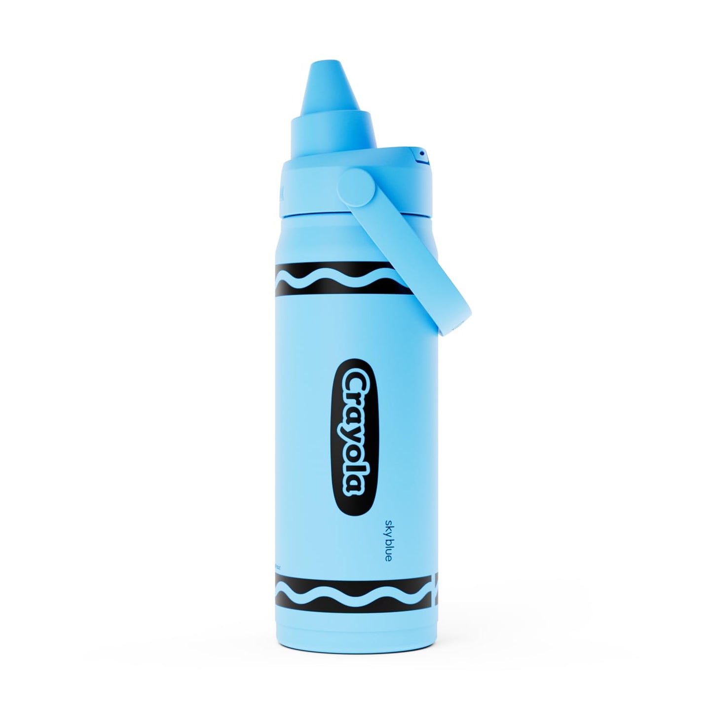 CamelBak Crayola Chug Insulated Stainless Steel Water Bottle, Cold Retention Design with Spill Resistant Chug Lid for Everyday Hydration, 16oz, Sky Blue