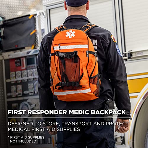 Ergodyne Arsenal 5243 Medic First Responder Trauma Backpack Jump Bag, Orange
