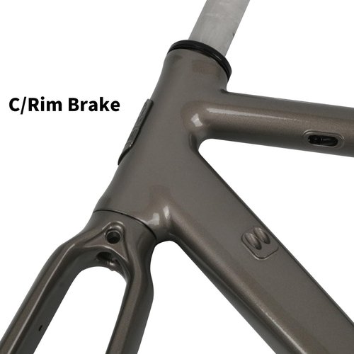 BSFHQS Bike Frameset 700C Road Bike Frame Quick Release Frame 100/130MM Aluminum Alloy Bike Frame 47cm 50cm 53cm C Brake/Rim Brake Frame Semi-Internal Routing(Gloss Black,47cm)