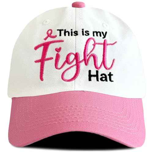 Ghazni Breast Cancer Gifts for Woman - Breast Cancer Awareness Accessories, Adjustable Hat Headwear for Women