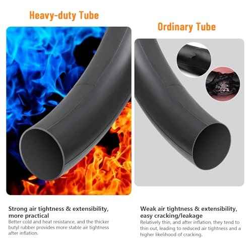 2-Pcs 12"/12.5" Heavy Duty Bike Tubes 12/12.5x2.10/2.50 AV32mm Schrader Valve 52/64-203 Inner Tubes Compatible with 12x2.10/2.50 12.5 x 2.10/2.50 Bicycle Bike Tire Tubes