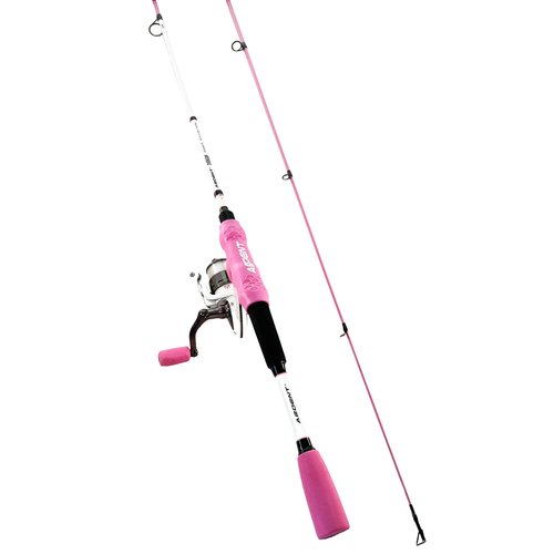 Ardent Primo Comfort Grip Fishing Rod and Reel Combo, Pink, 5.1:1 Gear Ratio and 4+1 Ball Bearings, 2000 Size Reels, Reduce Hand Fatigue and Irritation, Spinning Pole for Freshwater Fish