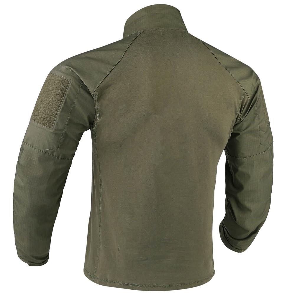 KRYDEX Tactical G4 Combat Shirt Ripstop Rapid Assault Long Sleeve Shirt with Elbow Pads