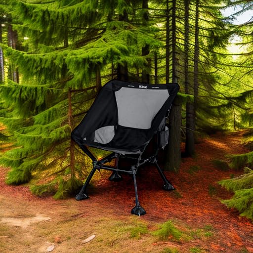 iClimb Ultralight Compact Folding Anti-Sinking Beach Chair Black - Variation of THIS listing