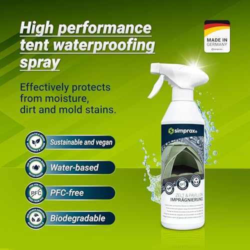 Waterproofing Spray for Tents and Technical Textiles Eco-Friendly UV Stable