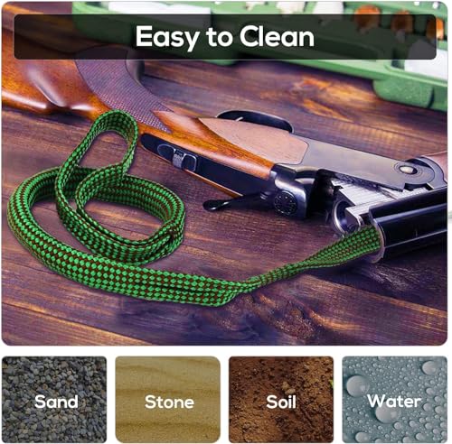 Bore Cleaning Kit for .22 Cal .223 Cal & 5.56mm - Reusable Rifle Bore Rope Brush