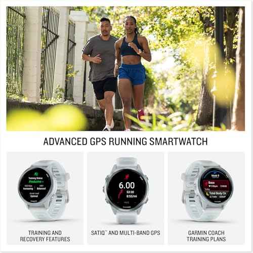 Garmin¢ç Forerunner¢ç 570, 42mm, Advanced GPS Running and Triathlon Smartwatch, AMOLED Display, Training and Recovery Features, Cloud Blue Aluminum with Translucent Whitestone/Cloud Blue Band