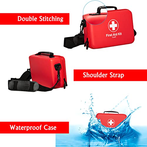 Waterproof First Aid Kit for Home, Car & Outdoor Emergencies
