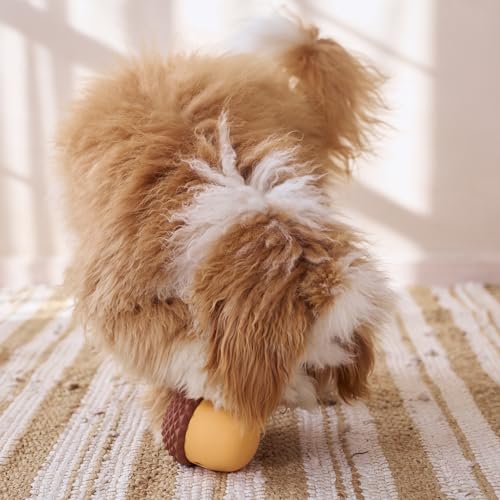 SPOT Treat Tumbler Acorn – Freezable & Fillable Treat Dispensing Dog Toy for Small & Medium Dogs, Silicone, Easy to Clean, Interactive, Holds Small Kibble & Soft Snacks, 4.63 in