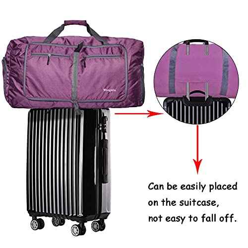 Woogwin Travel Duffel Bag Large Foldable Waterproof Overnight Bag for Beach Swim Bags Pool Sports Gym