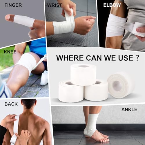 CHMI Athletic Tape 32 Pack - 320 Yards Sports Tape for Injuries, Gymnastics, Climbing