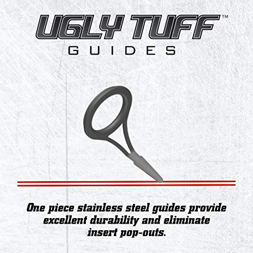 Ugly Stik 7’ Elite Spinning Fishing Rod and Reel Spinning Combo, Ugly Tech Construction with Clear Tip Design, 7’ 2-Piece Fast Action Rod