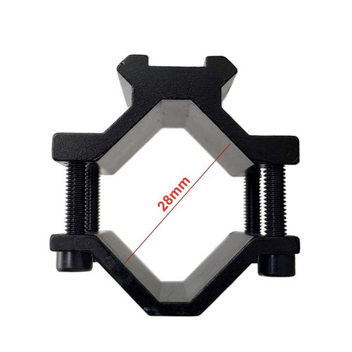 Yatrouys Scope Barrel Clamp Mount Adapter with Weaver Picatinny Rail 5 Slots
