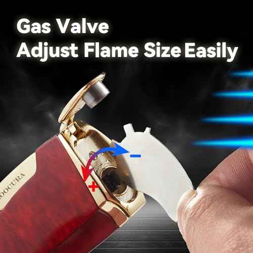 Torch Lighter 2 Pack Double Jet Flame Torch Lighters Butane Gas Refillable Windproof Adjustable Pocket Lighter for Grill Kitchen Fireplace Camping(Without Fuel)