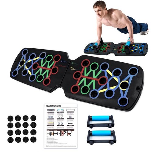 Push-Up Board, Portable Home Fitness Set,Full-Body Workout