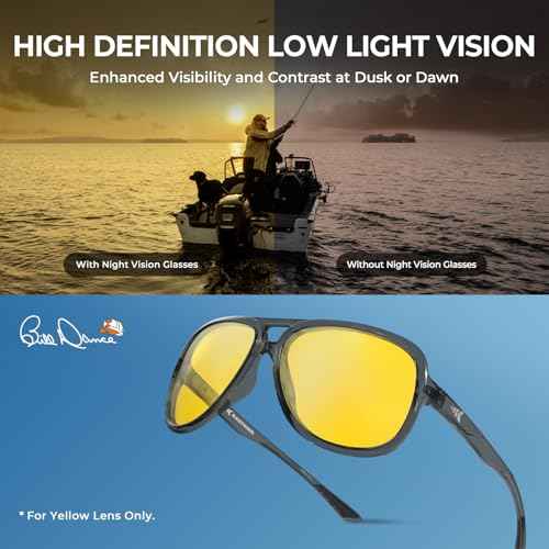 KastKing Bill Dance Mulberry Creek 3 Shades of Fishing Sunglasses Kit, Polarized, UV400 Protection, Oleophobic Coating, Tailored to Bright Sun, Partly Cloudy, and Low Light Conditions