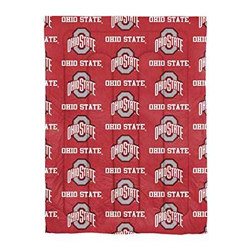 Northwest NCAA Ohio State Buckeyes Unisex-Adult Bed in a Bag Set, Twin, Rotary