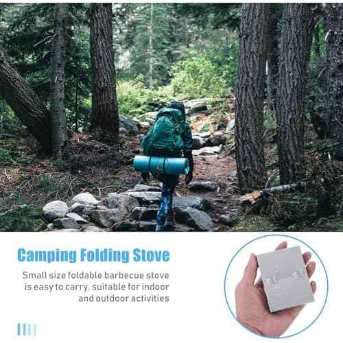 Solid Fuel Tablet Pocket Stove, 2 PCS Backpacking Folding Pocket Stove Outdoor Travel Portable Stove Ultralight Alcohol Camping Stove For Hiking, Camping