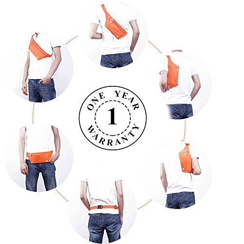 Naoki Waterproof Sports Waist Pack Bag with Silver Gray Variation