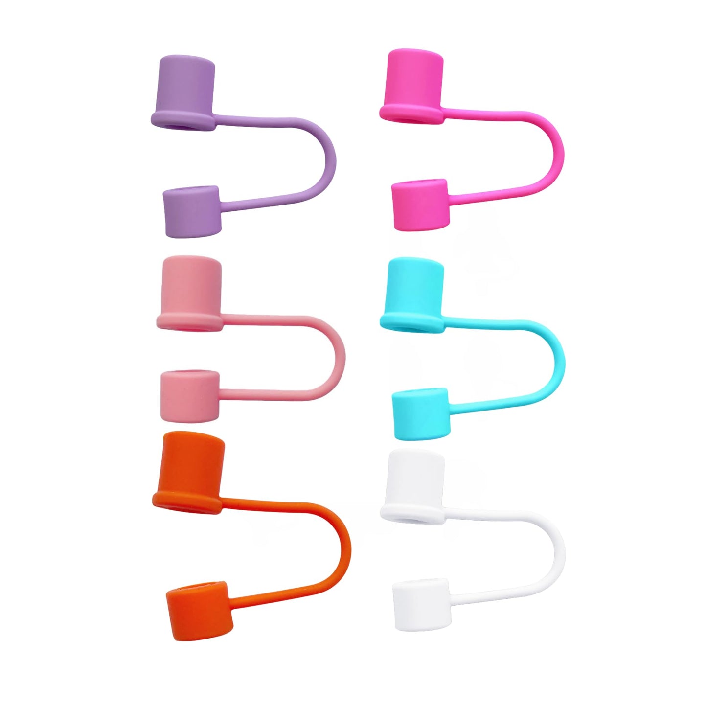 Silicone Straw Covers Cap Compatible with Stanley Cup 30 40 oz-Dust-Proof Reusable Straw Cover for Tumblers and Water Bottles