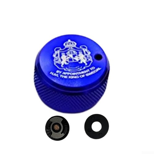 Tooluantmall Spool Tension Mechanical Brake Knob, for ABU3/3.5/4/P5, with Internal Sound Mechanism, Mechanical Aluminum Alloy Parts, Fish Reel Fishing Supplies(Black Silver)