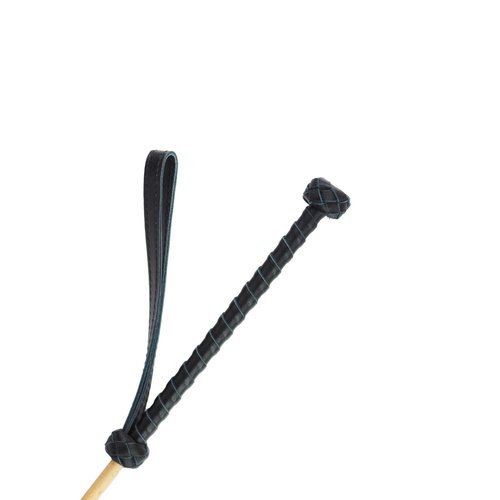 BDSMNOOK Horse Riding Whip, 18.8 Inch Wooden Rattan Riding Crop, Perfect for Training Shows and Costumes Equestrian Horse Whip, with Non-Slip Hand Woven Handles, Wristband Design