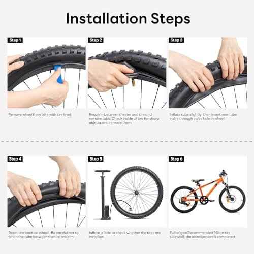 2 PCS 27.5 Inch Heavy Duty 27.5x1.75-2.40 Bike Tubes FV48mm Presta Valve 45/62-584 Inner Tubes Compatible with 27.5x1.75 27.5x1.95 27.5x2.10 27.5x2.125 27.5x2.25 27.5x2.40 Bike Bicycle Tire Tubes