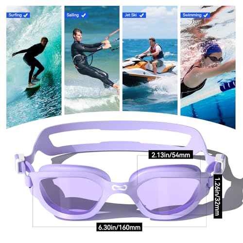 COPOZZ Swim Goggles Adult Women, Swimming Goggles for Women & Men, Anti-Fog No Leaking UV Protection for Adult