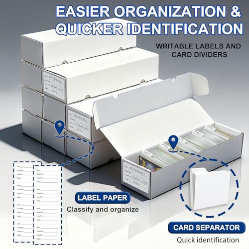 10 Pack Trading Card Storage Box Set for TCG & Collectible Cards
