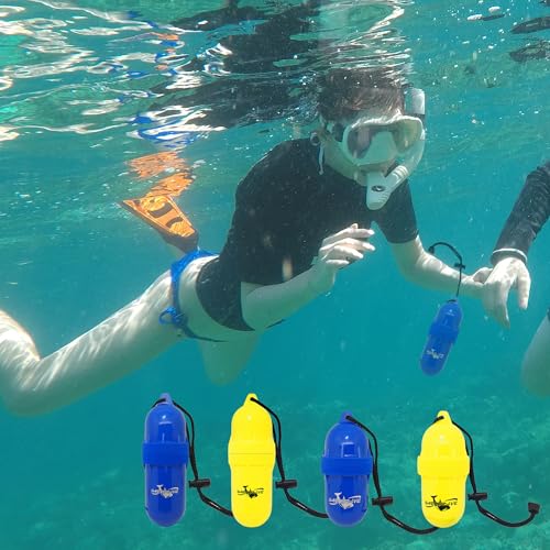 Yellow Small Waterproof Dry Box with Lanyard - Watertight Container for Water Activities