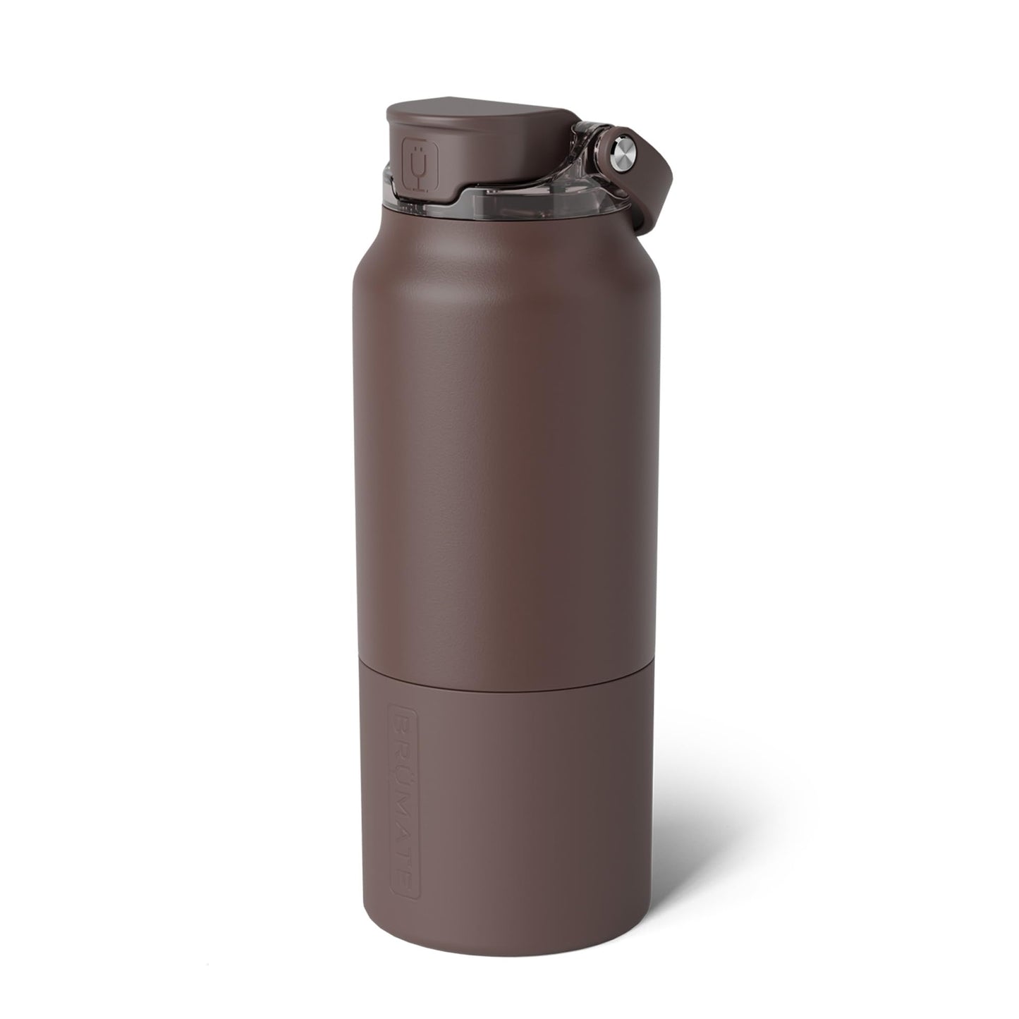 BrüMate Rise 35oz Water Bottle With 100% Leakproof Covered Silicone Straw | Insulated Stainless Steel Water Bottle With Removable Straw | Fast Flow | Soft Sip Silicone Spout | BPA-Free (Java)