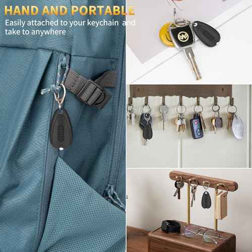 RISEMART Keychain Flashlight, Portable Mini Keychain Light Pack of 5, 14 Lumens Bright LED Key Ring light for Ourdoor Camping Emergency Hiking