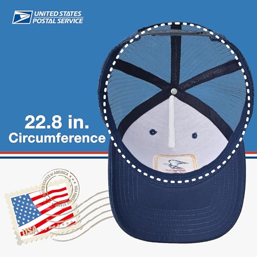 US Mail Trucker Hat Navy Blue One Size Adjustable Baseball Cap