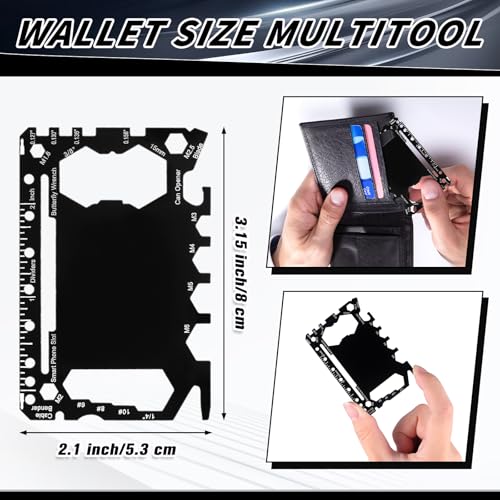 48 Pcs Credit Card Multitool Set - 46 in 1 Portable Wallet Tools - Black, Variation of THIS listing