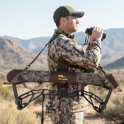 Neoprene Compound Bow Sling with Adjustable Shoulder Strap for Hunting