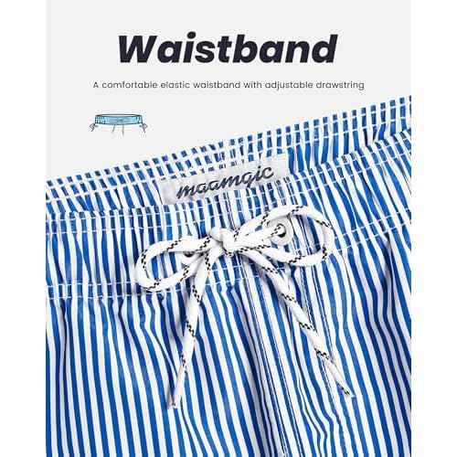 maamgic Mens Swim Trunks Quick Dry Swim Shorts with Mesh Lining Funny Swimwear Bathing Suits 7inch