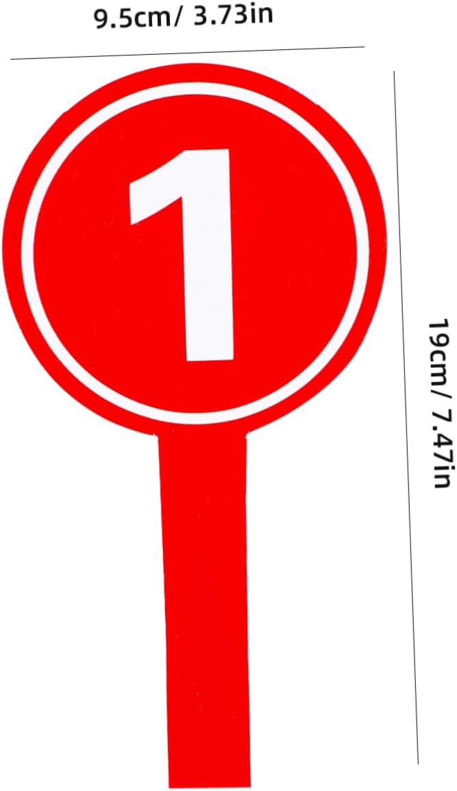 10pcs Handheld Score Paddles Number Score Boards for Voting Auction Competition Use Operate Design
