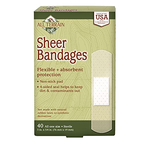 All Terrain Latex-Free Sheer Bandages - Discreet, Sterile Wound Cover