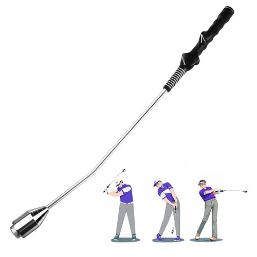 MELE LINKS Golf Grip Swing Training Aid, Golf Grip Trainer for Warm-up, Golf Training aid, Golf Swing Trainer, Golf Grips, Right-Handed Grip Trainer Golf Club, Weighted Golf Swing Trainer (Right)