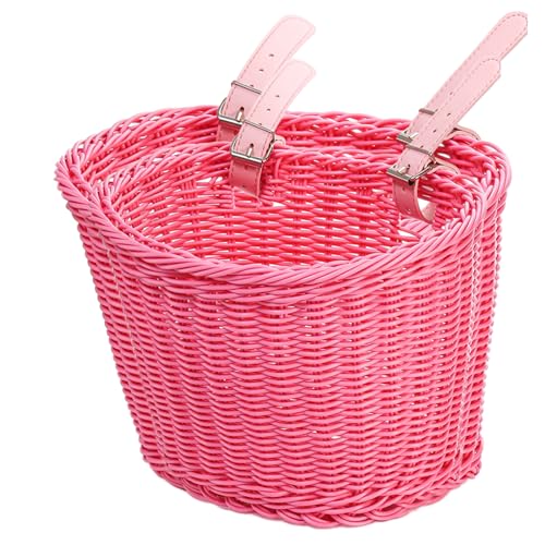 Yopay 2 Pack Bike Basket for Girls, Kids Bicycle Basket Front Handlebar for Balance Bike, Tricycle, Scooter for Arts and Crafts, 9 in/ 8In