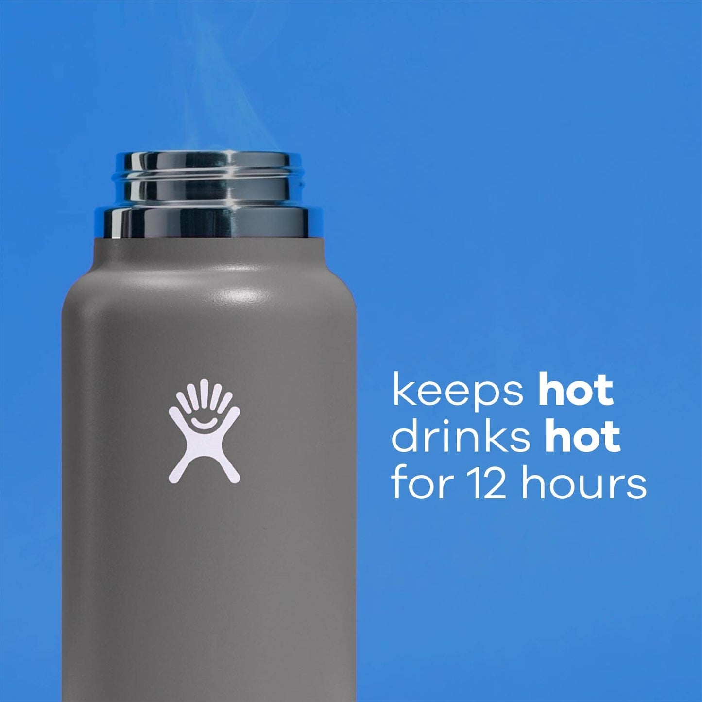 Hydro Flask 40 oz Wide Mouth Straw Lid Black