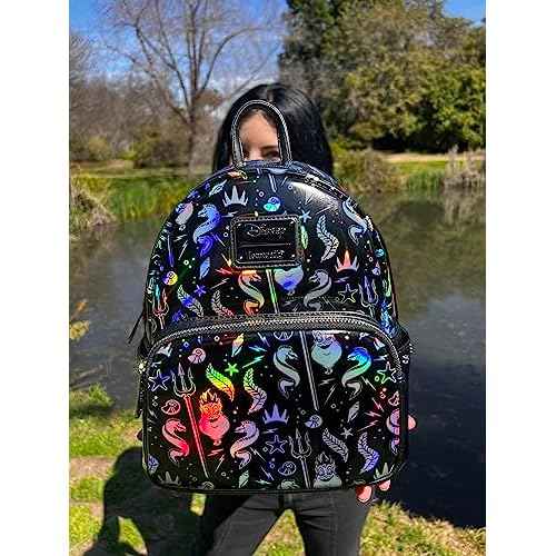 Loungefly Little Mermaid Iridescent Ursula AOP Mini Backpack Toyz N Fun Exclusive