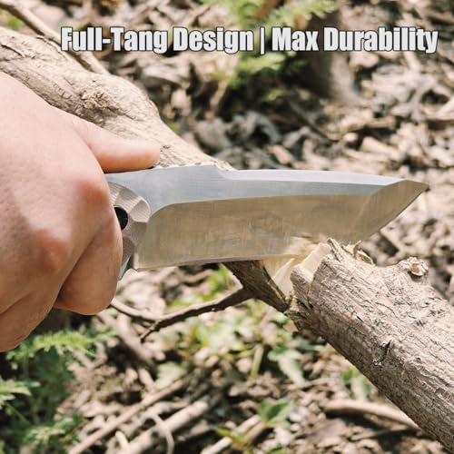VG-10 Steel Survival Knife with G10 Handle 10-Inch Tactical Fixed Blade