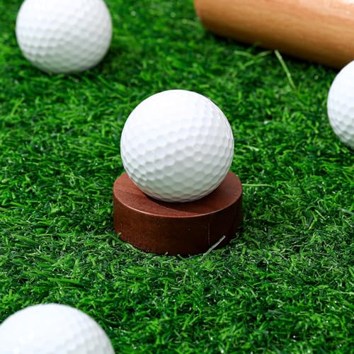 WinnerWhy Wooden Golf Ball Display Stand Classic 3 Pack - Desktop Collector Holder