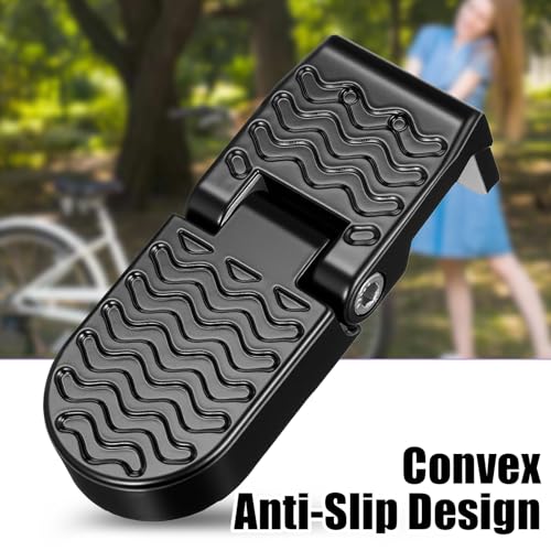 Aluminum Alloy Foot Pegs for E-Bike & Mountain Bike, Non-Slip Passenger Pedals, Folding Rear Accessory, 4.3x1.8 Inch